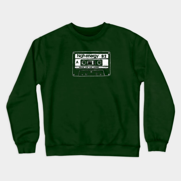 1982 Cassette Birthday Mix Tape 82 Crewneck Sweatshirt by badlydrawnbabe